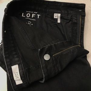 Loft Black Denim Skinny Jeans